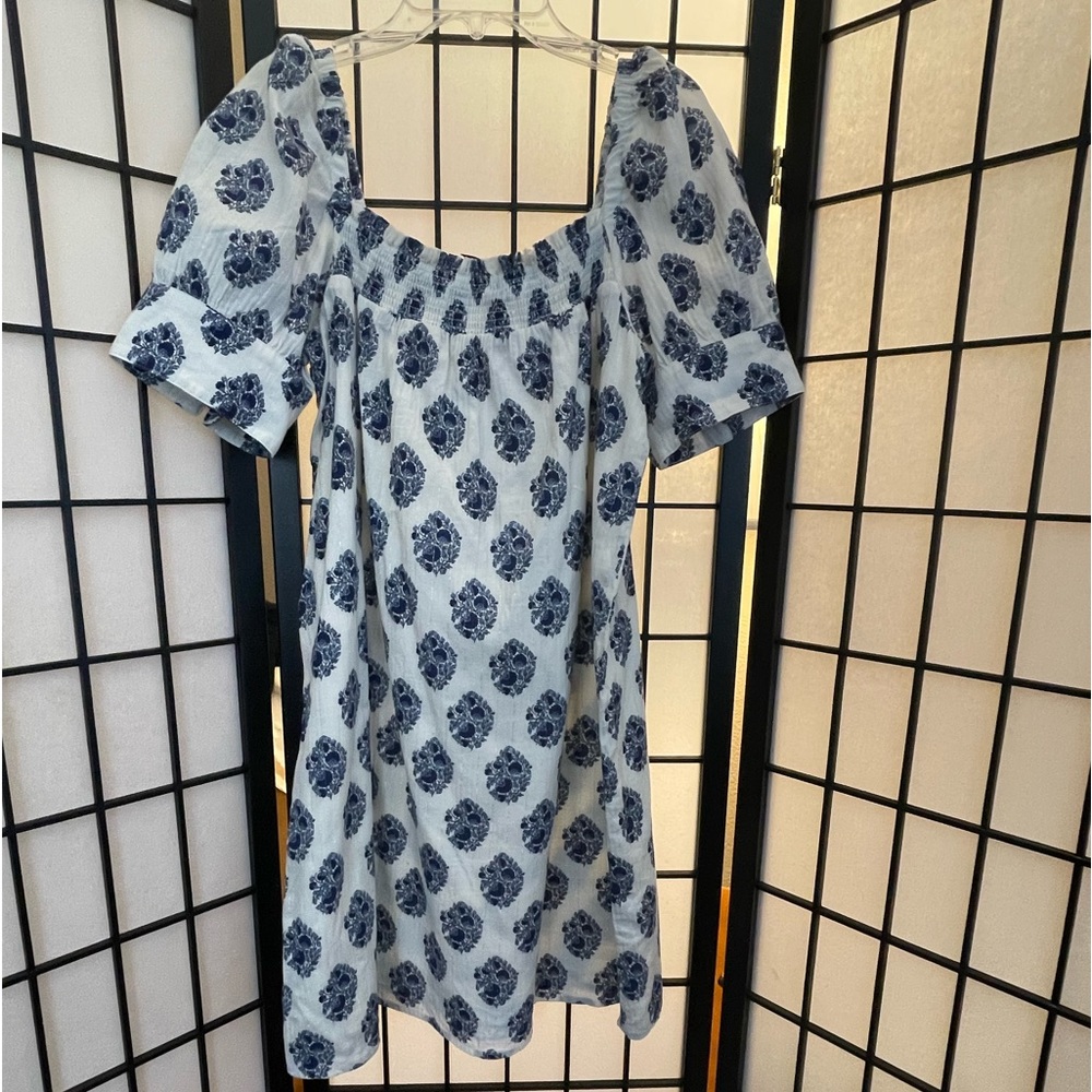 J. Crew Short Puff Sleeves Summer Dress Size S